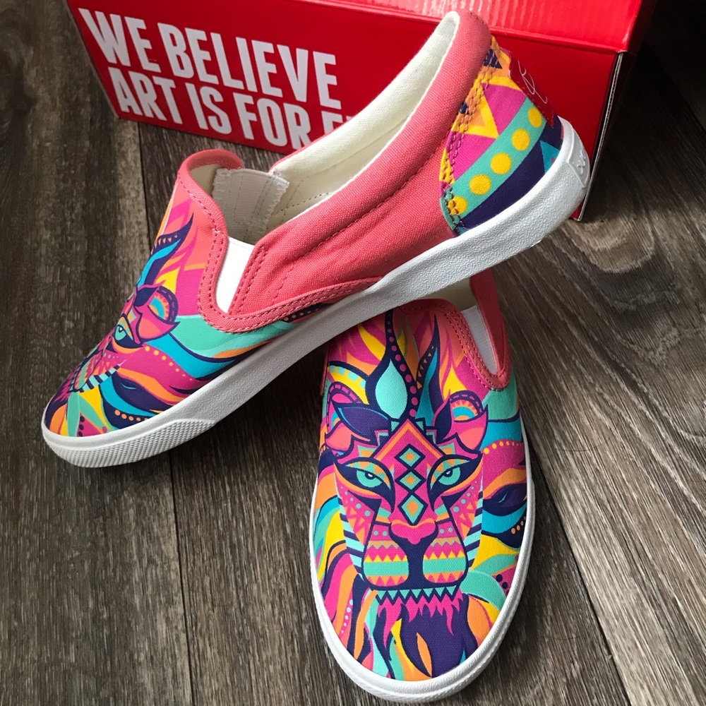 Bucket Feet Canvas Slipons